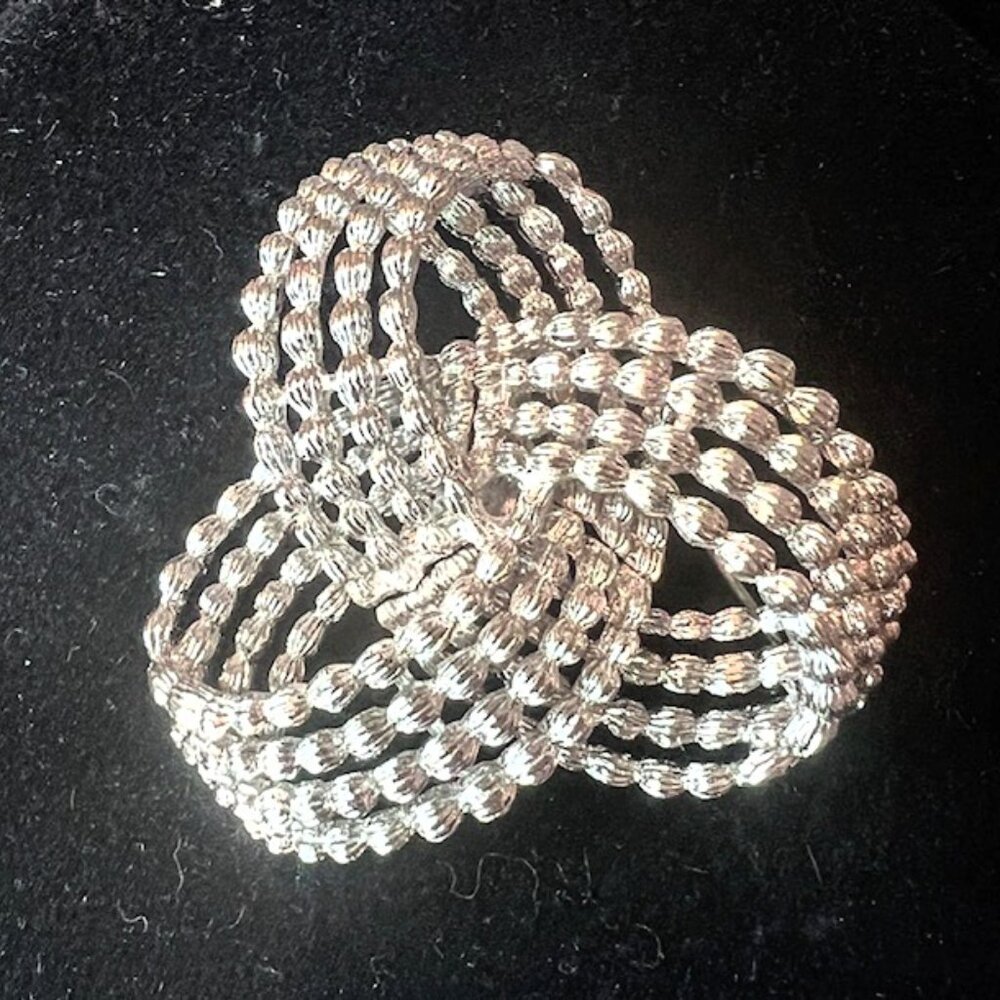MONET Stylish Sterling Silver Brooch